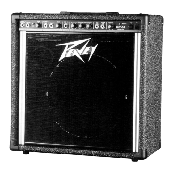 Peavey KB 60 Guía De Operación