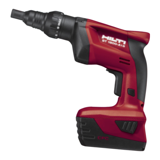 Hilti ST 1800-A18 Manual De Instrucciones