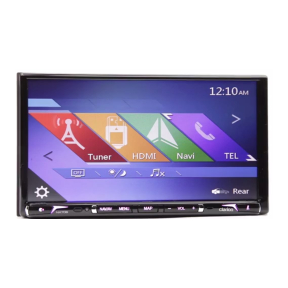 Clarion NX706E Manual Del Usuario