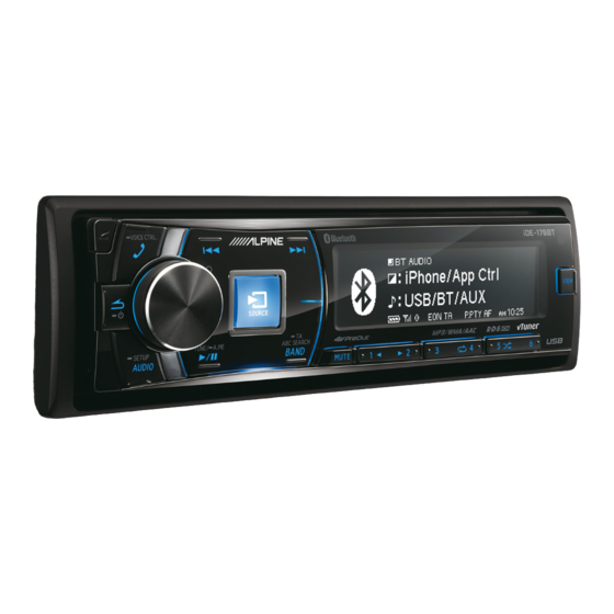 Alpine CDE-178BT Manual De Uso
