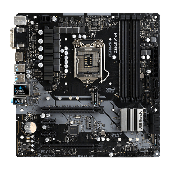 ASROCK Z390M Pro4 Manuales