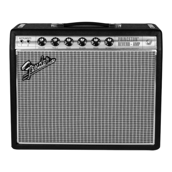 Fender PRINCETON REVERB-AMP Manual De Instrucciones