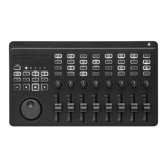 Korg nanoKONTROL Studio Guia De Inicio Rapido