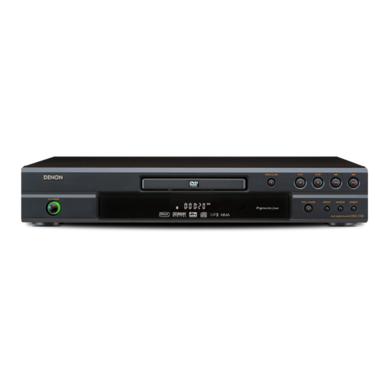 Denon DVD-1720 Instrucciones De Funcionamiento