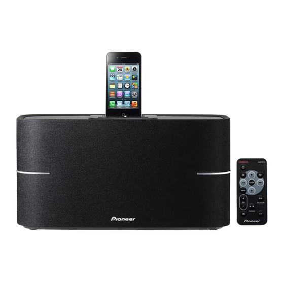 Pioneer XW-BTS3-K Manual De Instrucciones