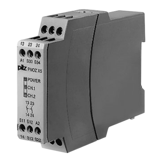 Pilz PNOZ X5 Manual Del Usuario