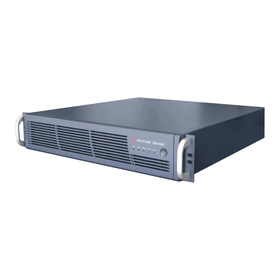 Polycom RSS 4000 Guía De Inicio