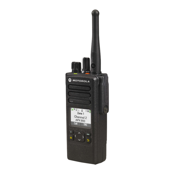 Motorola Solutions ASTRO APX 900 Manual De Instrucciones