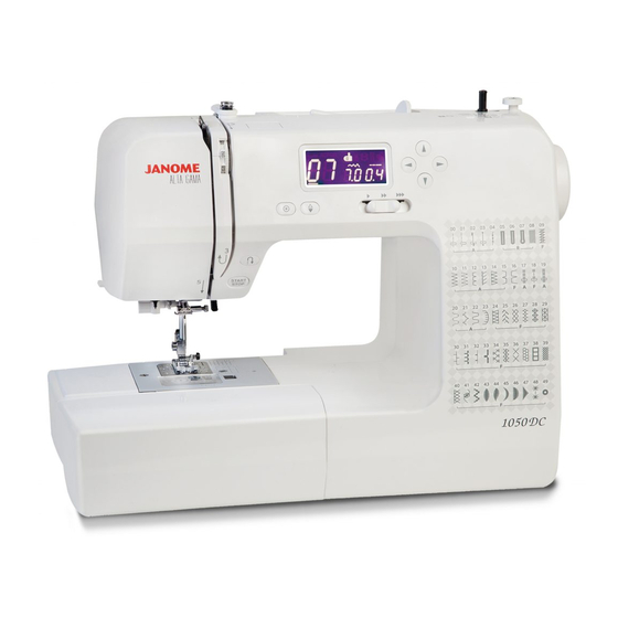 Janome 1050DC Manual De Instrucciones