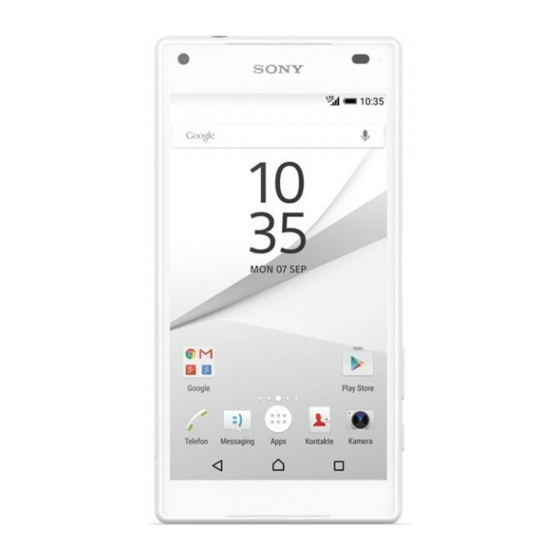 Sony Xperia Z5 Compact Guia Del Usuario
