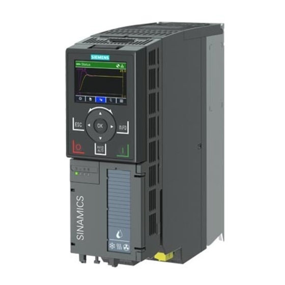 Siemens SINAMICS G120X Instrucciones De Servicio