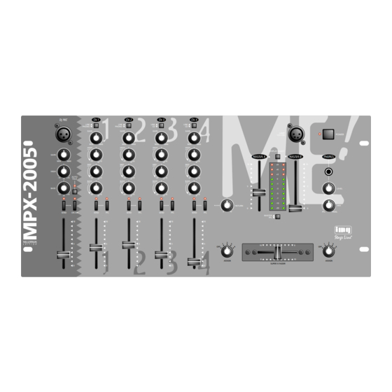 IMG STAGELINE MPX-2005 Manual De Instrucciones