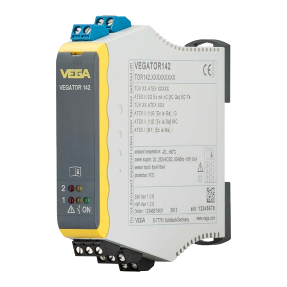 Vega VEGATOR 142 Instrucciones De Servicio