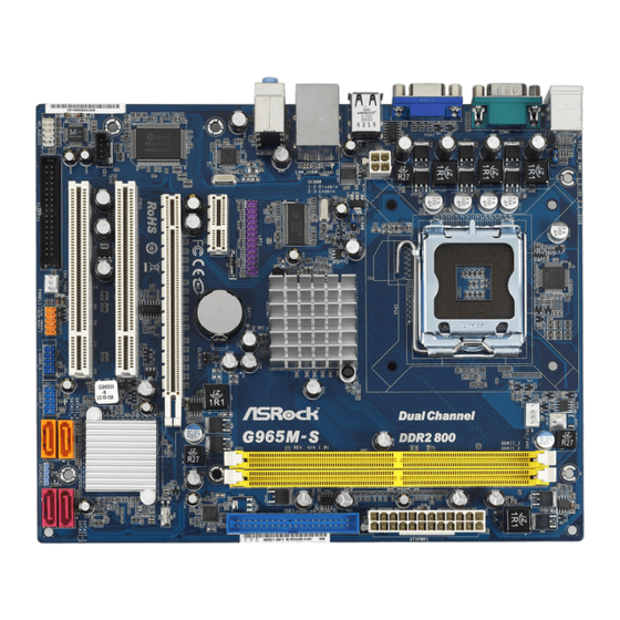 ASROCK G965M-S Manual Del Usuario