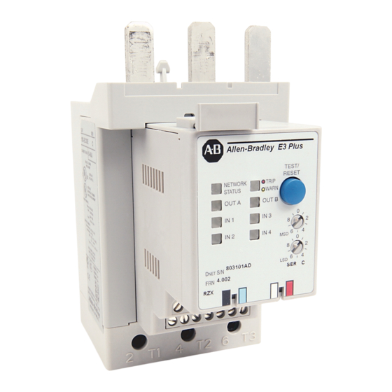 Rockwell Automation Allien-Bradley E3 Manuales