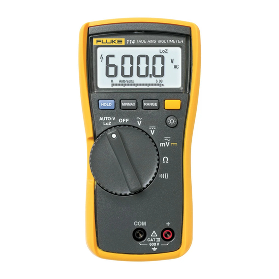 Fluke Fluitronic 114 Manuales