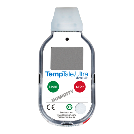 Sensitech TempTale Ultra Guia De Inicio Rapido