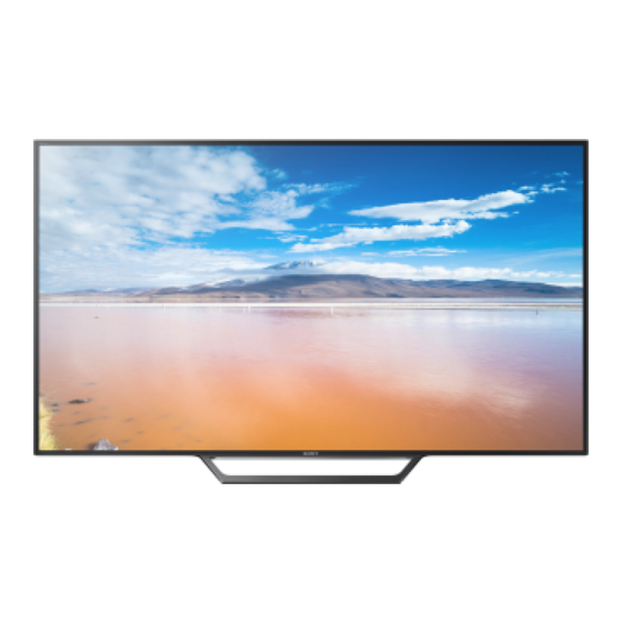 Sony Bravia KDL-48WD65 Serie Manual De Instrucciones