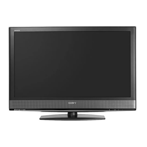 Sony BRAVIA KDL-40W2000 Manual De Instrucciones