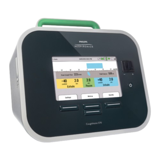 Philips CoughAssist E70 Guia De Inicio Rapido
