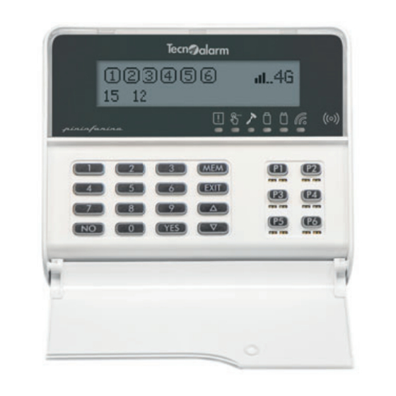 Tecnoalarm evolution EV LCD Instalación