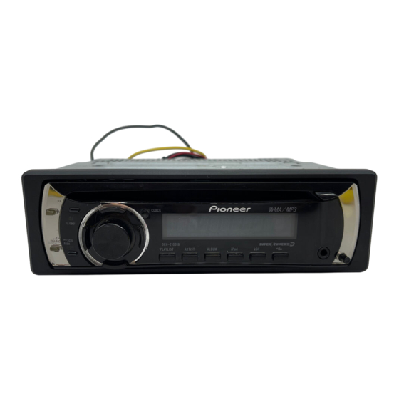 Pioneer DEH-2100IB Manual De Instrucciones