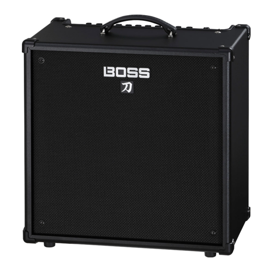 Boss KATANA-110 BASS Manual Del Usuario