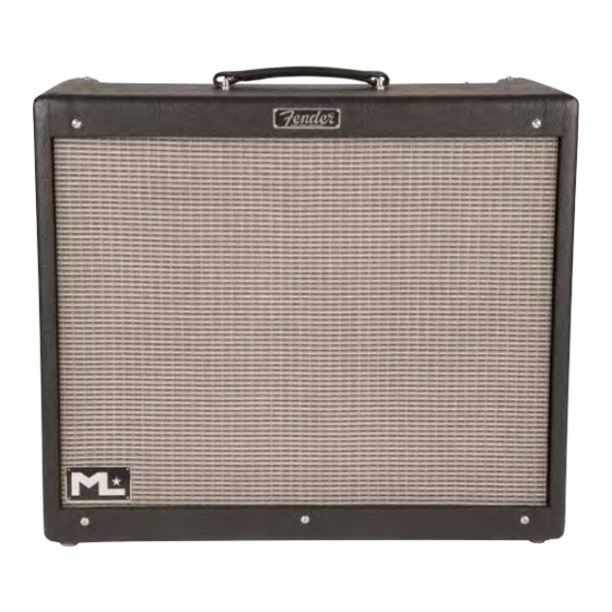 Fender Hot Rod DeVille ML Manuales