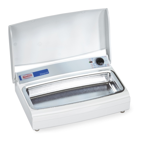 Renfert WAXPROFI Instrucciones Para El Servicio