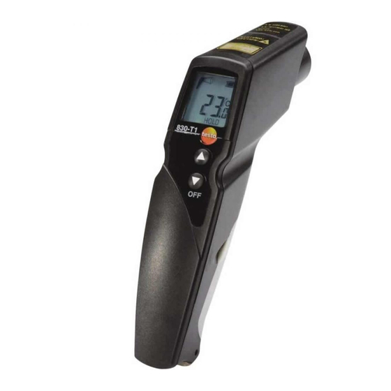 testo 830-T3 Manual De Instrucciones