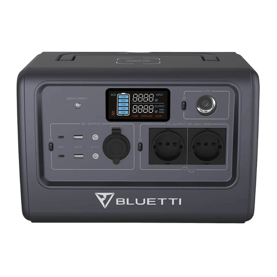 Bluetti EB70 Manual De Instrucciones