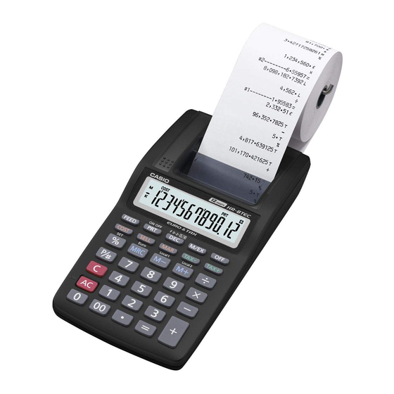 Casio HR-8TEC Guia Del Usuario