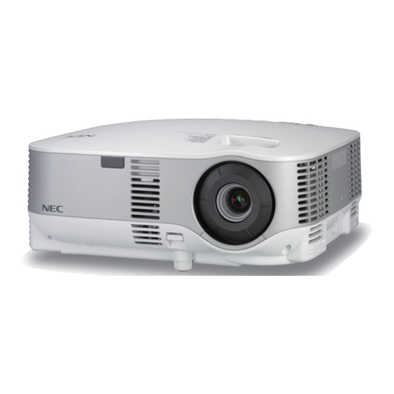 NEC NP905 Guia De Inicio Rapido