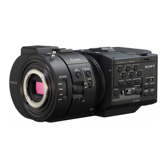 Sony NEX-FS700R Serie Manual De Instrucciones