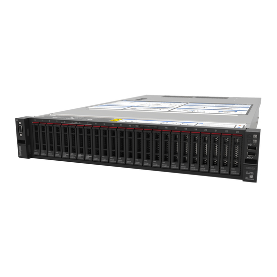 Lenovo ThinkSystem SR650 Inicio Rápido