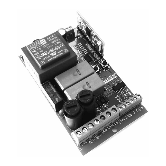 Motorline professional MC75 Manual De Utilización/Instalador