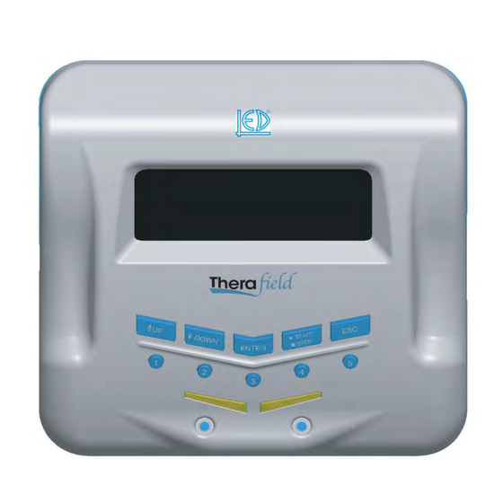 LED magnetoterapia THERAFIELD Manual De Instrucciones