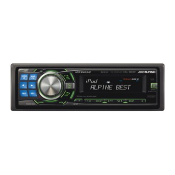 Alpine CDA-9884R Manual De Operación