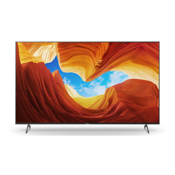 Sony BRAVIA KD-85XH90 Serie Guía De Referencia