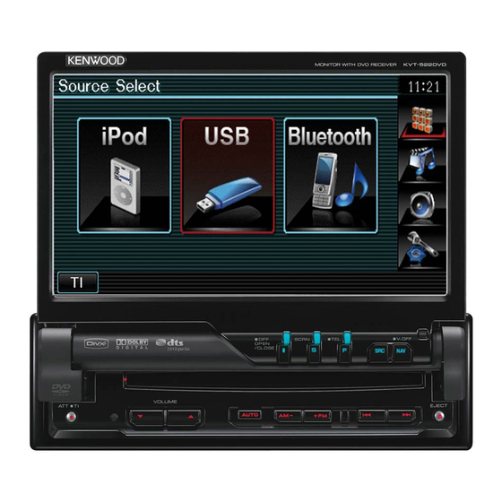 Kenwood KVT-522DVD Manual De Instalación