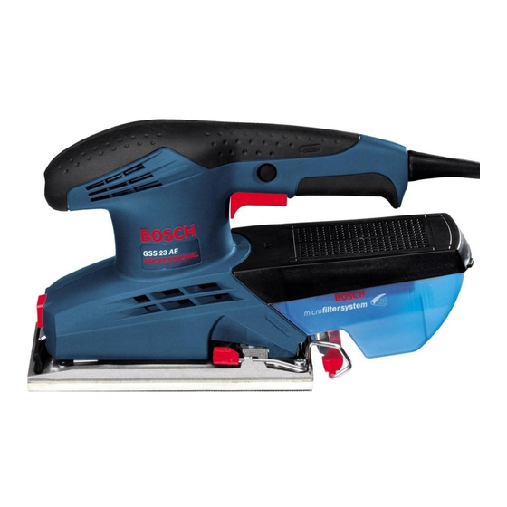 Bosch GSS 23 AE Professional Manual Original