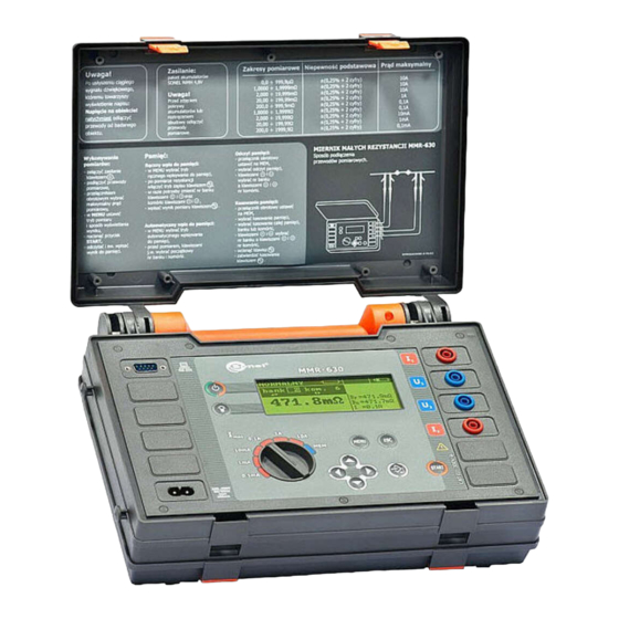Sonel MMR-630 Manual De Operación