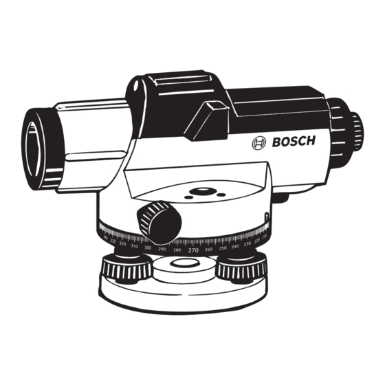 Bosch Professional GOL 20 D Instrucciones De Uso Manual Original