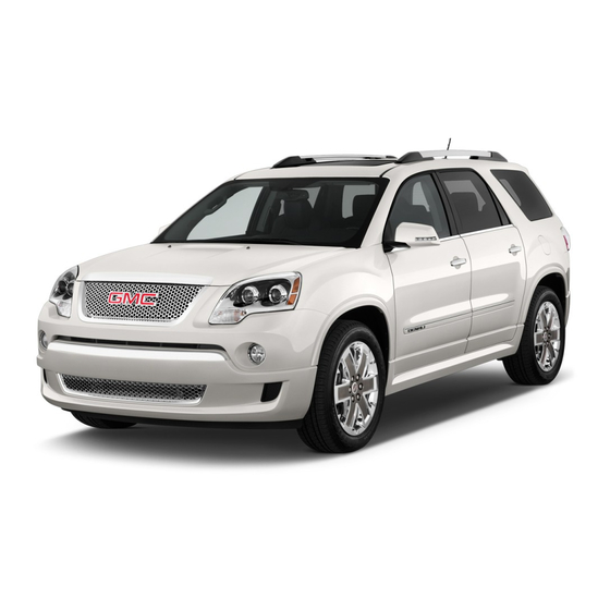 GMC Acadia 2012 Manual De Propietario