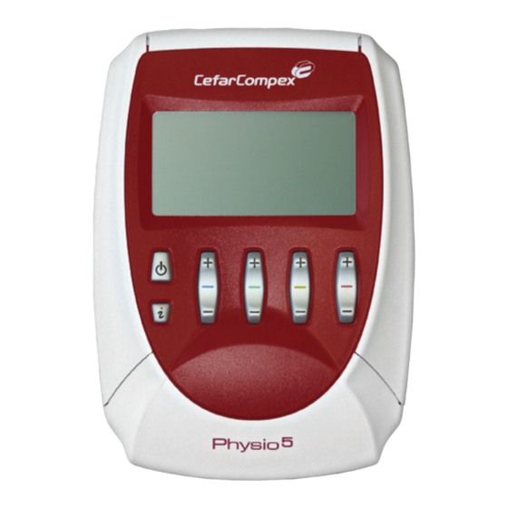 CefarCompex Physio 5 Manual Del Usuario