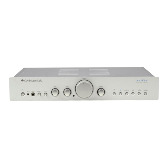 Cambridge Audio azur 340A Manual Del Usuario
