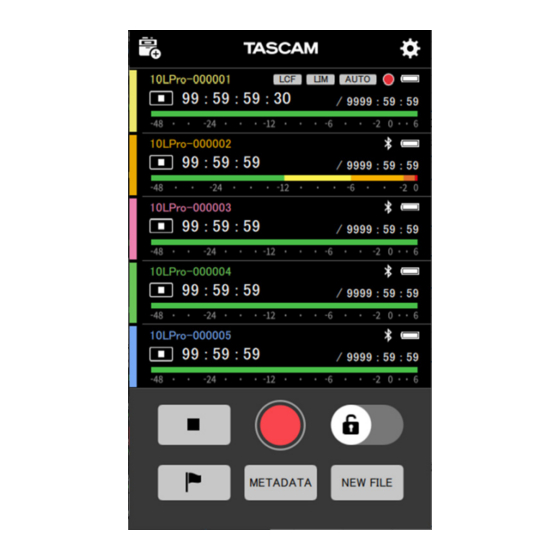 Tascam DR-10L Pro CONNECT Manual De Instrucciones