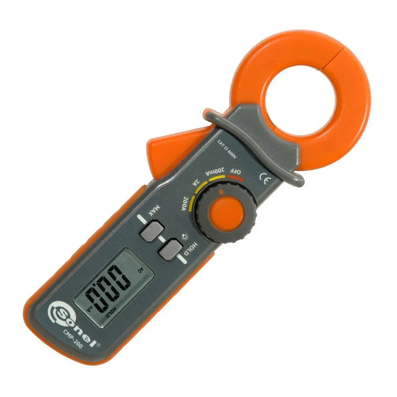 Sonel CMP-200 Manual De Instrucciones