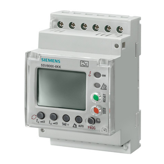 Siemens 5SV8200-6KK Instructivo