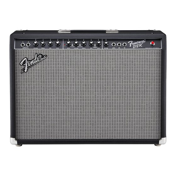 Fender Frontman 212R Manuales